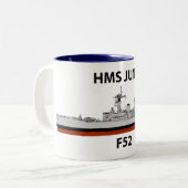 Tasse 2 Couleurs HMS Juno, mer (Devant gauche)