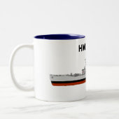 Tasse 2 Couleurs HMS Juno, mer (Gauche)