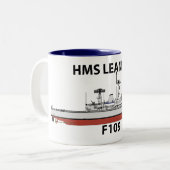 Tasse 2 Couleurs HMS Leander, configuration d'origine, (Devant gauche)