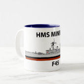 Tasse 2 Couleurs HMS Minerva, mer (Devant gauche)