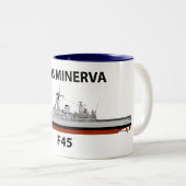 Tasse 2 Couleurs HMS Minerva, mer (Devant droit)