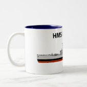 Tasse 2 Couleurs HMS Minerva, mer (Gauche)