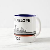 Tasse 2 Couleurs HMS Penelope, mer (Devant droit)
