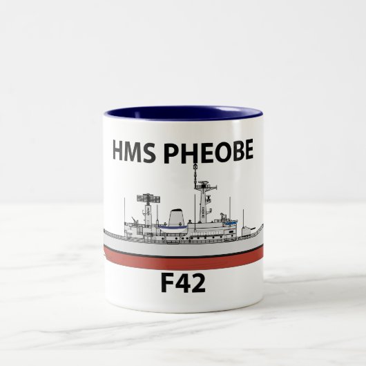 Tasse 2 Couleurs HMS Phoebe, configuration d'origine, (Centre)