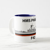 Tasse 2 Couleurs HMS Phoebe, mer (Devant gauche)