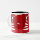 TASSE 2 COULEURS HO HO HO (Devant gauche)