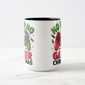 Tasse 2 Couleurs Ho Ho Ho Gamer Christmas Controller Illustration (Centre)