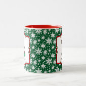 Tasse 2 Couleurs Ho Ho Joyeux Noël Père Noël mignonne Snowman (Centre)