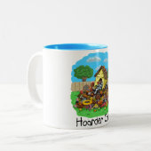 Tasse 2 Couleurs Hoarder Collie (Devant gauche)