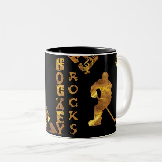 Tasse 2 Couleurs Hockey (Devant droit)