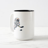 Tasse 2 Couleurs Hockey Astronaute (Devant gauche)