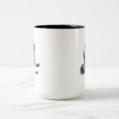 Tasse 2 Couleurs Hockey Astronaute (Centre)