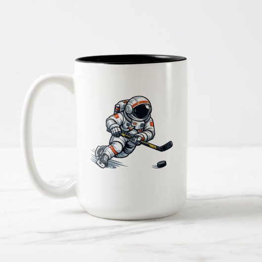 Tasse 2 Couleurs Hockey Astronaute (Gauche)