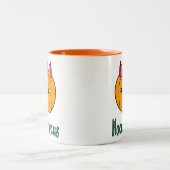 Tasse 2 Couleurs Hocus pawcus Halloween citrouille ginger cat magie (Centre)