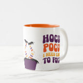 Tasse 2 Couleurs Hocus Pocus Halloween Café Musique (Devant droit)