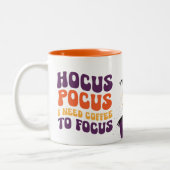 Tasse 2 Couleurs Hocus Pocus Halloween Café Musique (Gauche)
