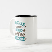 Tasse 2 Couleurs Hocus Pocus J'Ai Besoin De Café Pour Me Concentrer (Devant gauche)