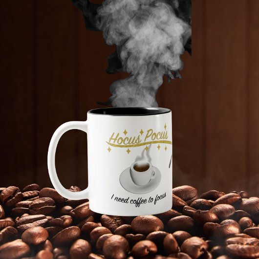 Tasse 2 Couleurs Hocus Pocus J'ai besoin de café pour me concentrer
