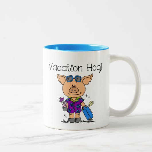 Tasse 2 Couleurs Hog de vacances (Droit)