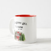 Tasse 2 Couleurs Holly Berry Hill Tree Farm (Devant gauche)