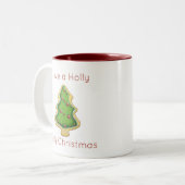 Tasse 2 Couleurs Holly Jolly Cocotte de Noël (Devant gauche)