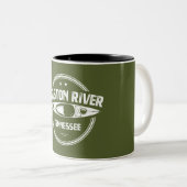 Tasse 2 Couleurs Holston River Tennessee Kayak (Devant droit)