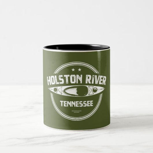 Tasse 2 Couleurs Holston River Tennessee Kayak (Centre)