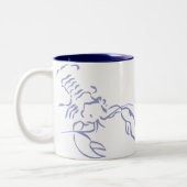 Tasse 2 Couleurs Homard bleu (Gauche)