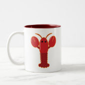 Tasse 2 Couleurs Homard mignon (Gauche)