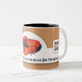 Tasse 2 Couleurs Homard Modèle (Devant droit)