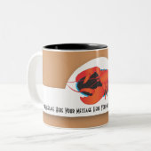 Tasse 2 Couleurs Homard Modèle (Devant gauche)