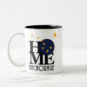 Tasse 2 Couleurs HOME Anchorage Alaska 11oz