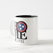 Tasse 2 Couleurs HOME Bellevue Tennessee 11oz (Devant gauche)