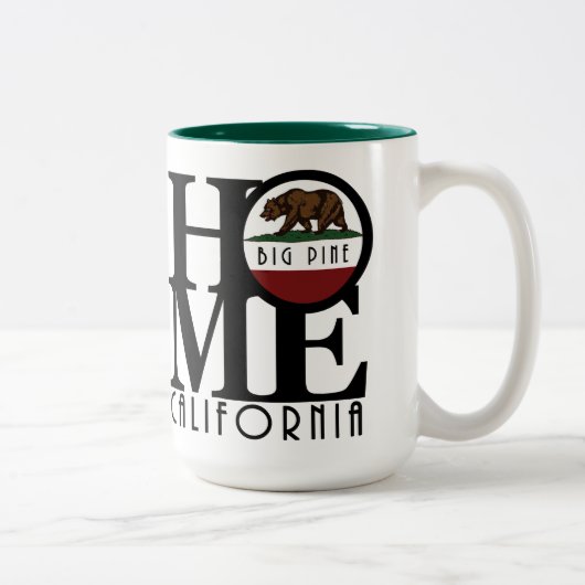 Tasse 2 Couleurs HOME Big Pine CA 15oz (Droit)