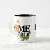 Tasse 2 Couleurs HOME California Poppies 11oz (Devant gauche)