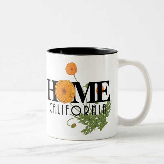 Tasse 2 Couleurs HOME California Poppies 11oz (Droit)