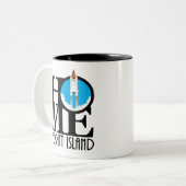 Tasse 2 Couleurs HOME MEritt Island 11oz Navette (Devant gauche)