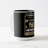 Tasse 2 Couleurs Home Self Build Félicitations (Devant gauche)