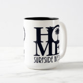 Tasse 2 Couleurs HOME Surfside Beach SC 15oz (Devant droit)