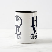 Tasse 2 Couleurs HOME Surfside Beach SC 15oz (Centre)