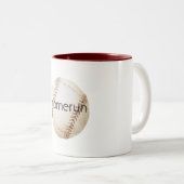 Tasse 2 Couleurs Homerun Baseball (Devant droit)