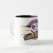 Tasse 2 Couleurs Homme d'acier - Superman (Devant gauche)