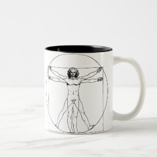 Tasse 2 Couleurs Homme de da Vinci Vitruvian