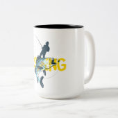 Tasse 2 Couleurs Homme de pêche (Devant droit)