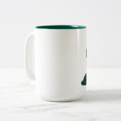 Tasse 2 Couleurs Homme de plastique vert d'armée (Devant gauche)