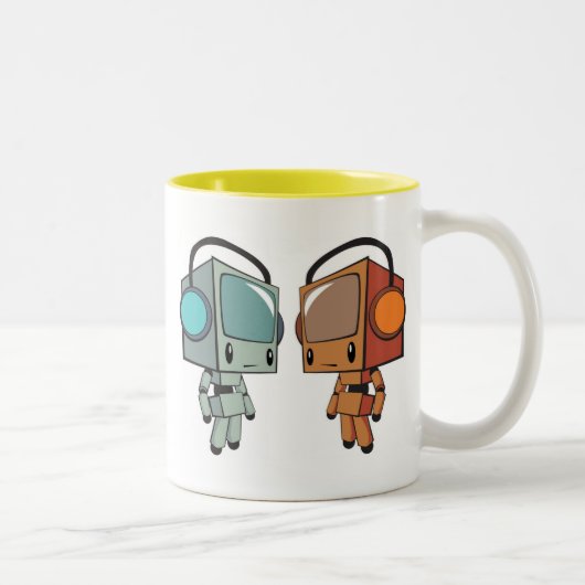 Tasse 2 Couleurs Hommes de promenade de TV (Droit)