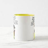 Tasse 2 Couleurs Hommes et humour de vin fin (Centre)