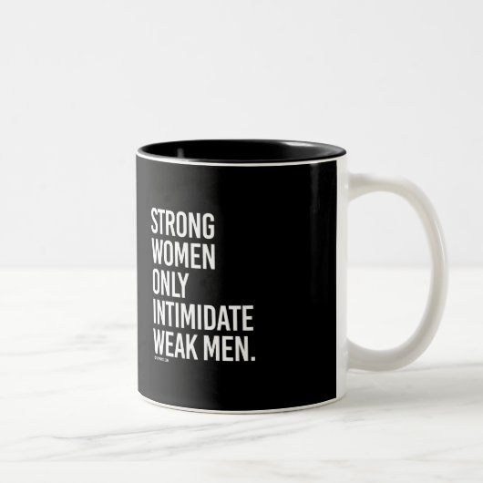 Tasse 2 Couleurs Hommes faibles d'intimdate fort de femmes (Droit)
