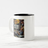 Tasse 2 Couleurs Hommes qui travaillent (Devant gauche)