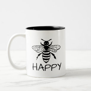 Tasse 2 Couleurs Honey Bee/ Be Happy